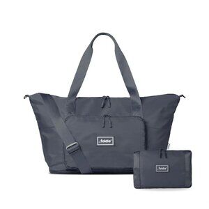 Foldie Travel Bag With Removable Strap & Pouch Navy